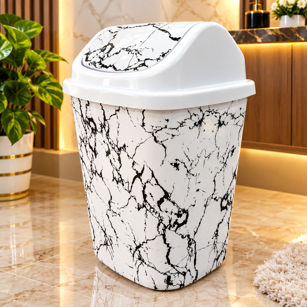 Marble Pattern Trash bin (Random Color)