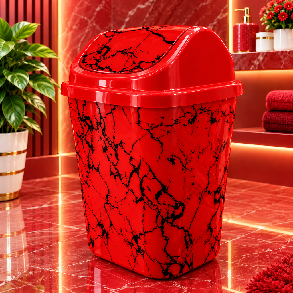 Marble Pattern Trash bin (Random Color)