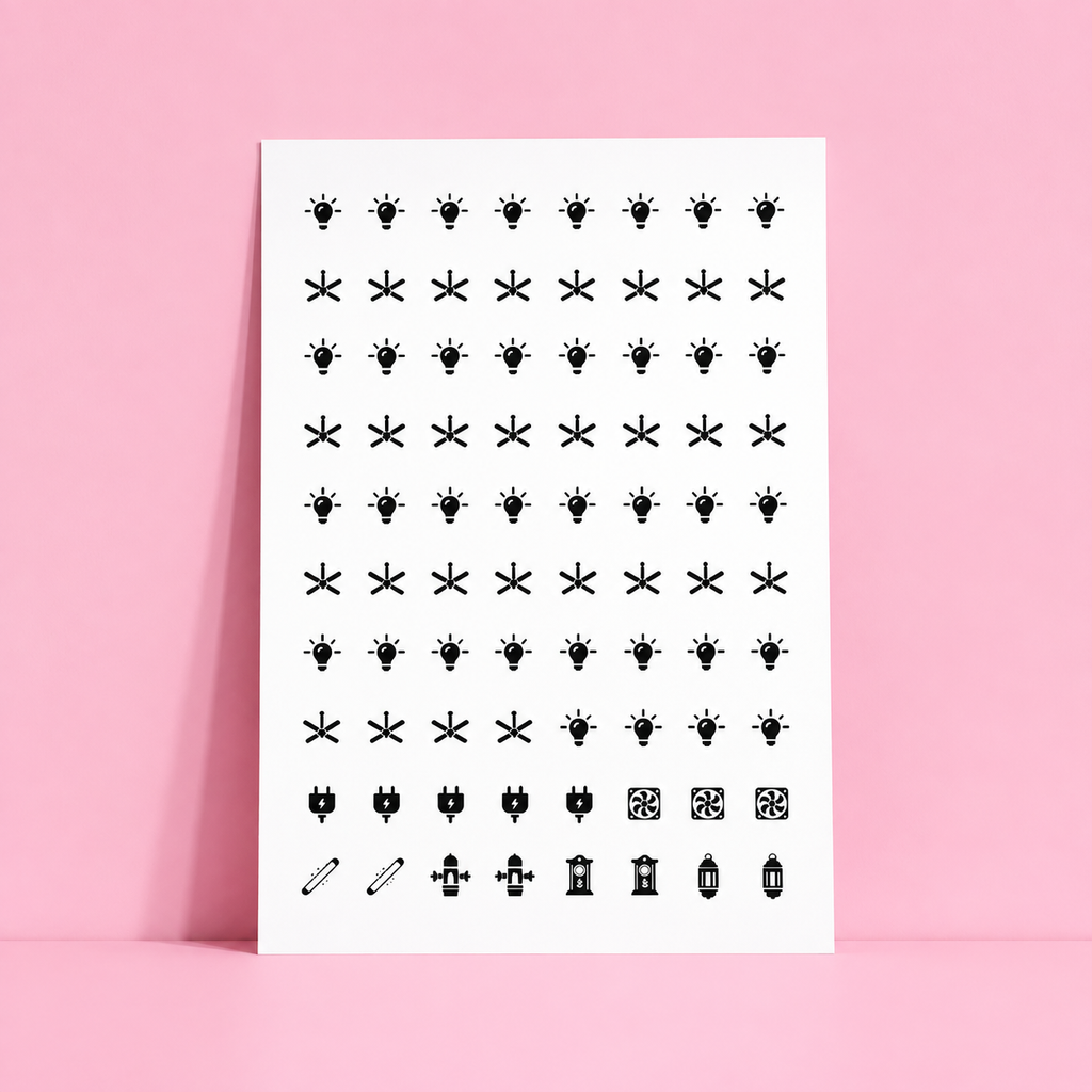 Home Switch Stickers Waterproof Utility Sticker Labels
