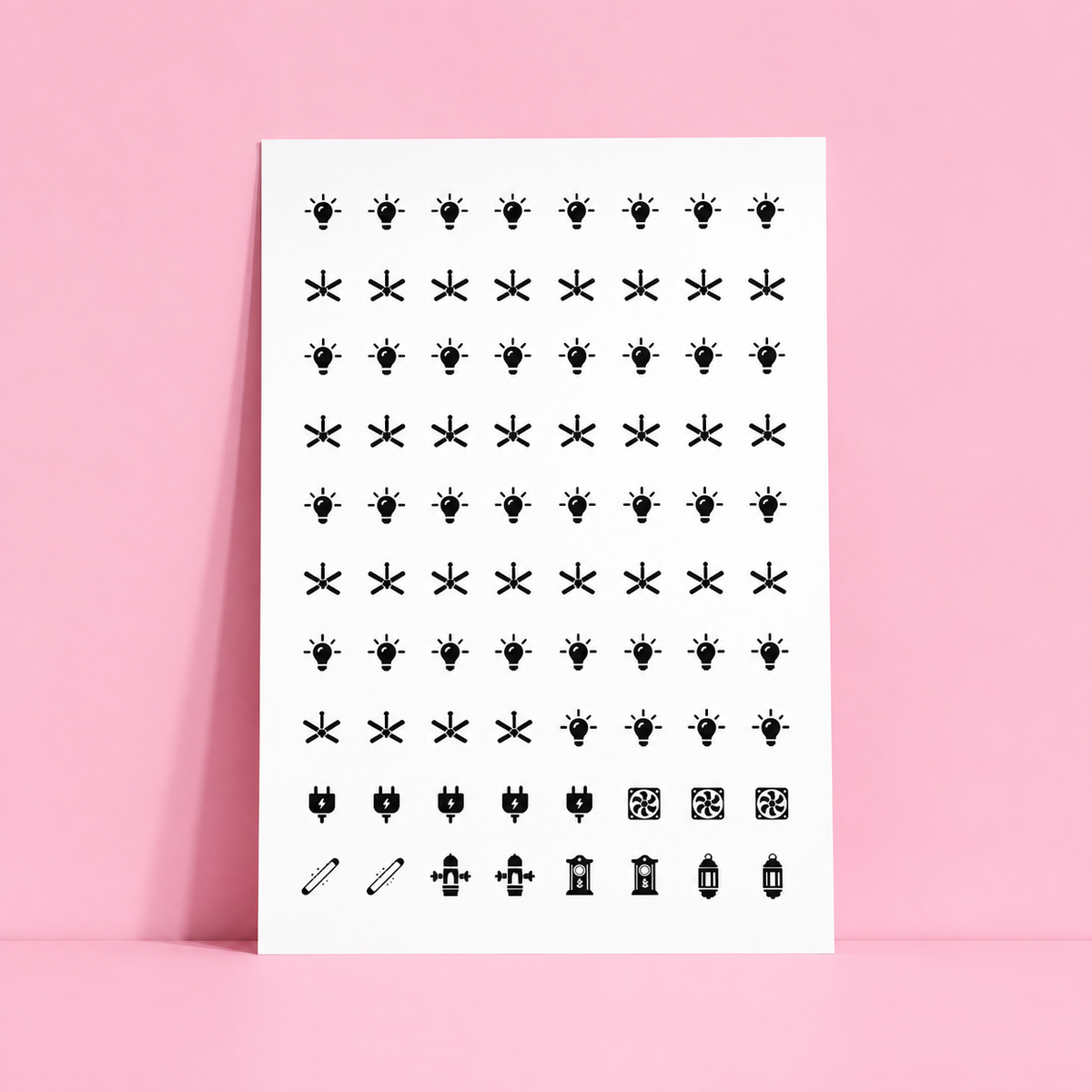 Home Switch Stickers Waterproof Utility Sticker Labels