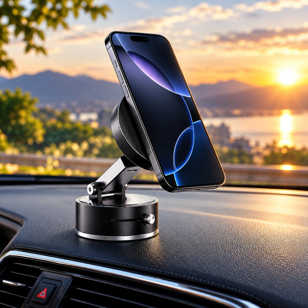 360° Magnetic Car Phone Holder – Premium Dashboard Mount
