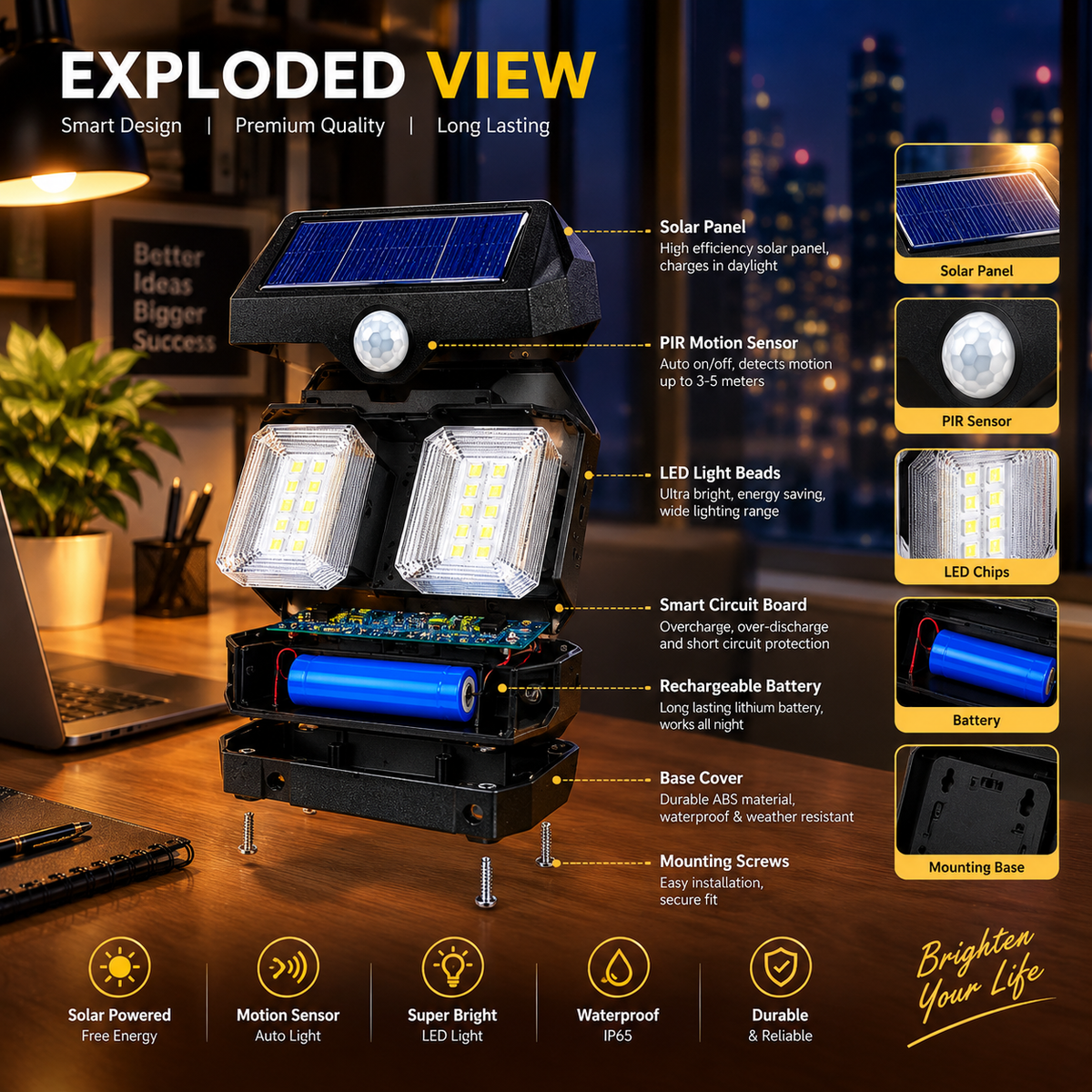 Outdoor Sensor Wall Light Waterproof