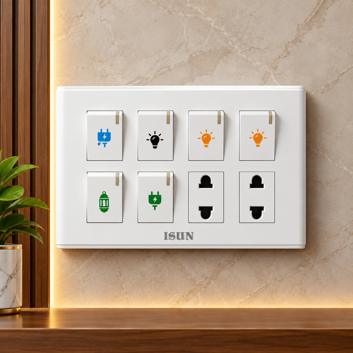 Home Switch Stickers Waterproof Utility Sticker Labels