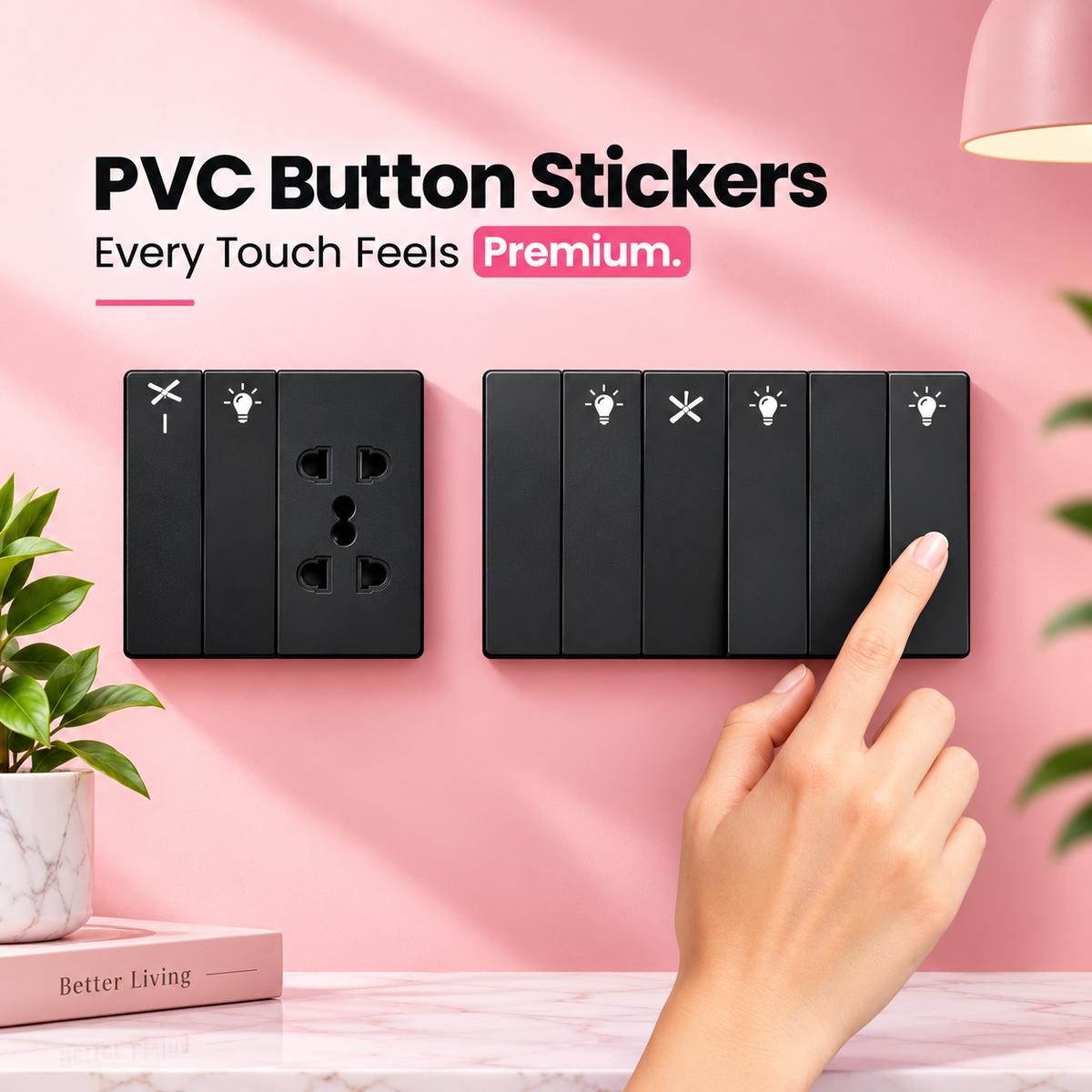Home Switch Stickers Waterproof Utility Sticker Labels