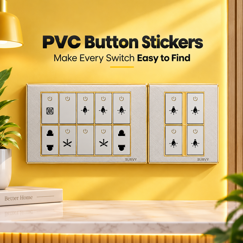 Home Switch Stickers Waterproof Utility Sticker Labels