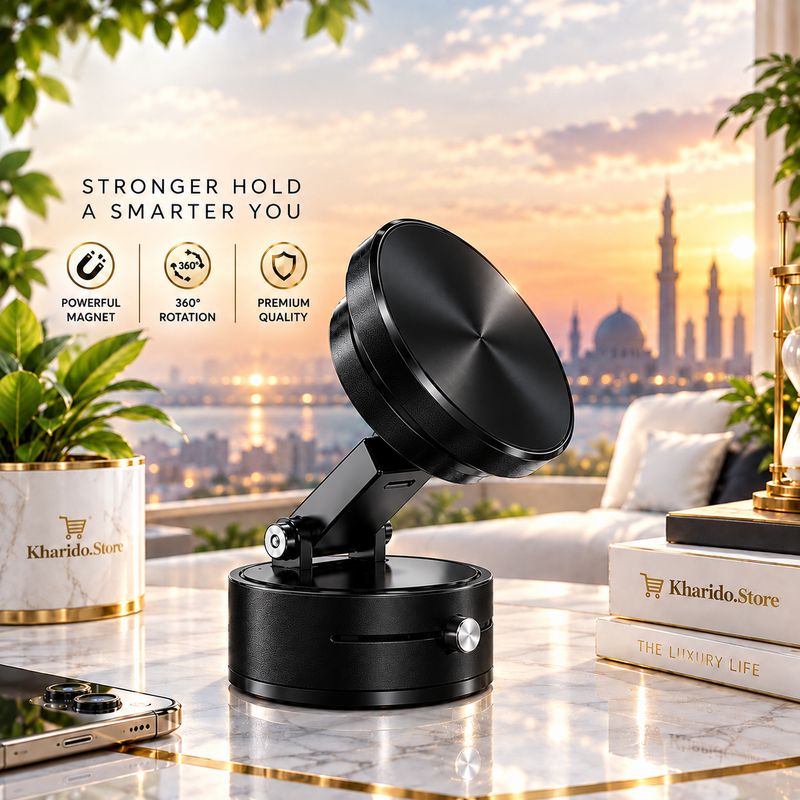 360° Magnetic Car Phone Holder – Premium Dashboard Mount