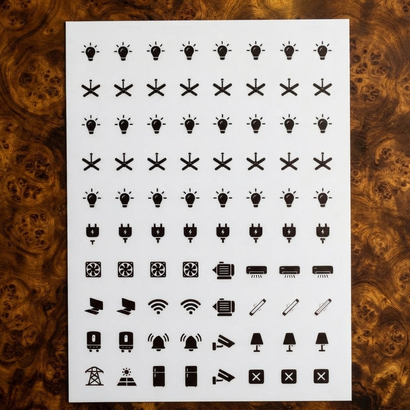 Home Switch Stickers Waterproof Utility Sticker Labels