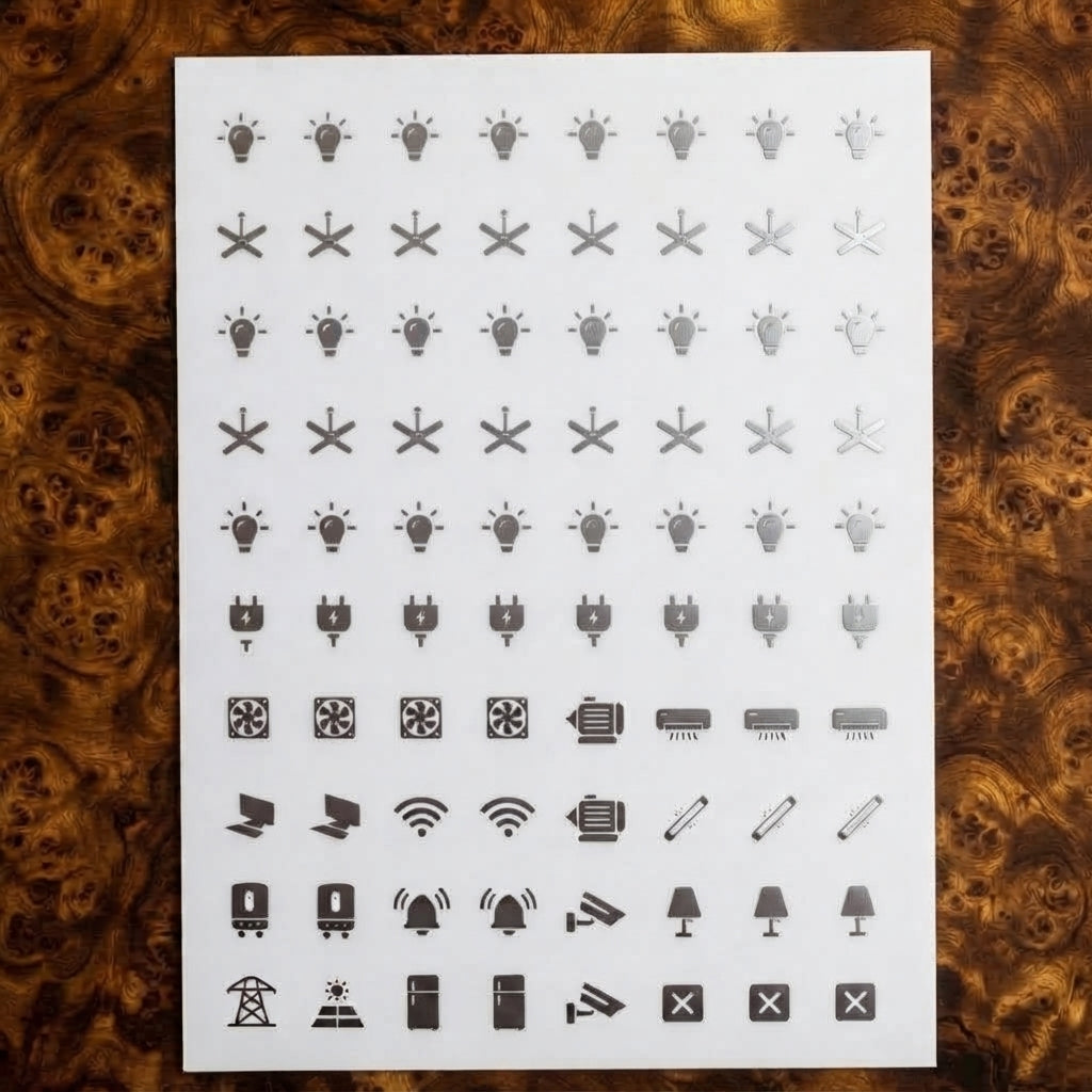 Home Switch Stickers Waterproof Utility Sticker Labels