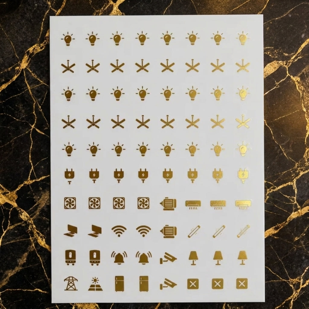 Home Switch Stickers Waterproof Utility Sticker Labels