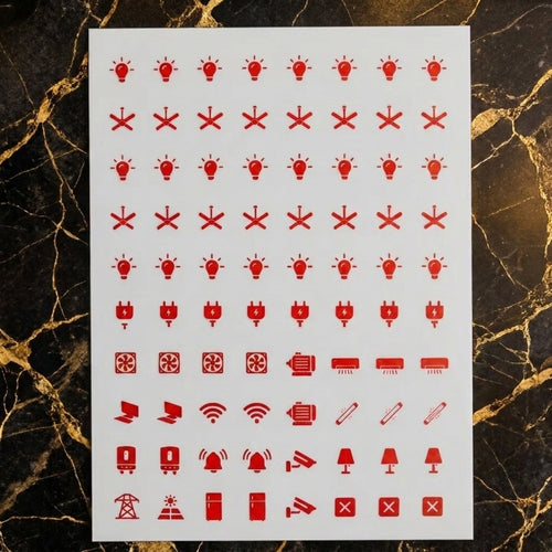 Home Switch Stickers Waterproof Utility Sticker Labels